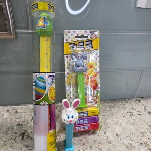 NEW SEALED PEZ Easter Bunny Rabbit Duck Candy Dispenser Gift Set New